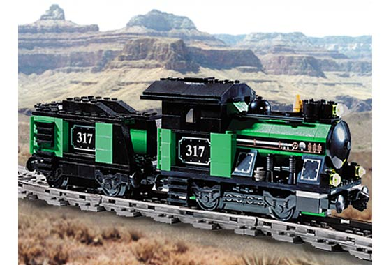 LEGO KT404 Small Train Engine with Tender Green