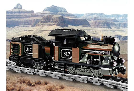LEGO KT406 Small Train Engine with Tender Brown