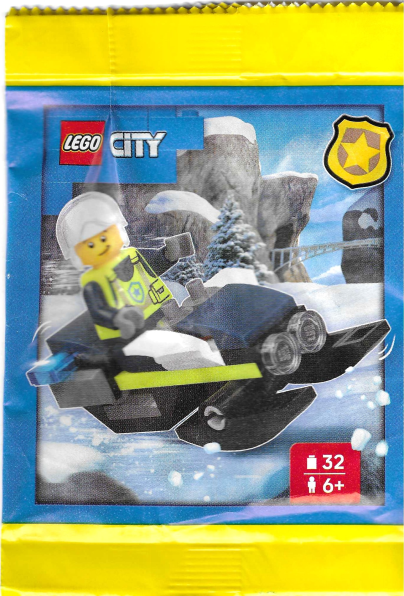LEGO L0002220 Police Officer with Snowmobile paper bag