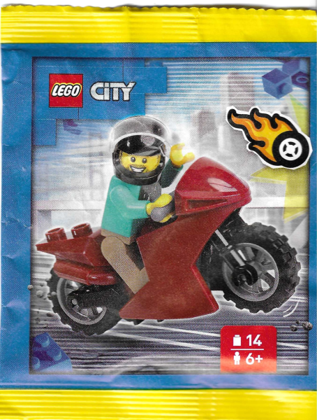 LEGO L0002222 Stunt Driver with Motorcycle paper bag