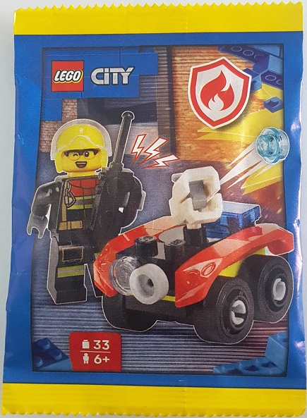 LEGO L0002224 Firefighter with Fire Quad paper bag