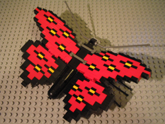 LEGO LLCA32 Butterfly - Red Wings with Black / Yellow Spots (LEGOLAND California Ambassador Pass Exclusive)