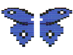 LEGO LLCA32-2 Butterfly - Blue Wings with White Spots (LEGOLAND California Ambassador Pass Exclusive)