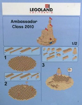 LEGO LLCA52 Sand Castle - Ambassador Class 2010 (LEGOLAND California Ambassador Pass Exclusive)