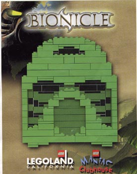 LEGO LLCABR1 Hau Mask - Green Brick (LEGOLAND California)