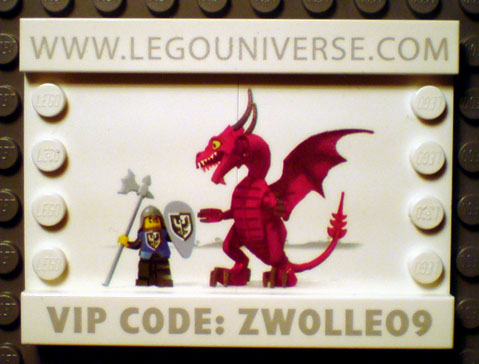 LEGO lup03 Universe Promo 2009 Zwolle - Dragon and Knight
