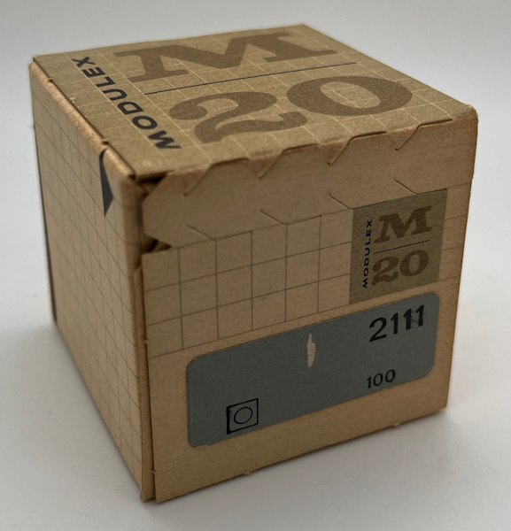 LEGO modu2111 Modulex Brick 1 x 1 (Lego on studs) - Box of 100, Mx Light Gray