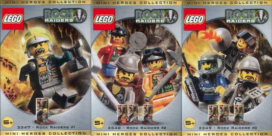 LEGO rrminifigures Rock Raider Minifigure Packs 3-Pack