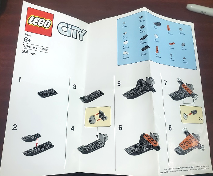 LEGO SPACESHUTTLE LEGO Brand Store Exclusive Build - City Space Shuttle