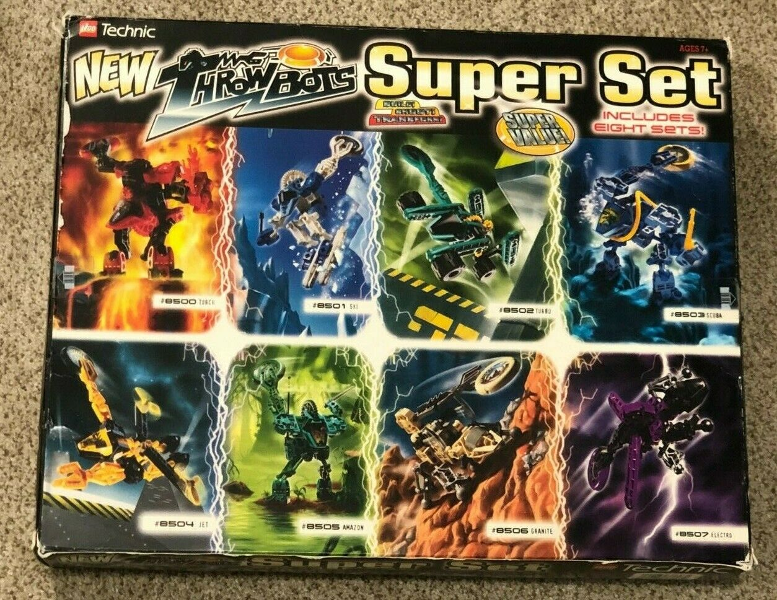 LEGO tbvp Technic Bundle Pack, Throwbots Super Set (Sets 8500, 8501, 8502, 8503, 8504, 8505, 8506, and 8507)