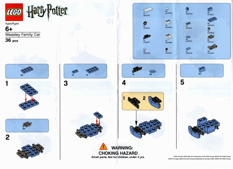 LEGO TRUWEASLEYCAR Toys "R" Us Exclusive Build - Weasley Family Car