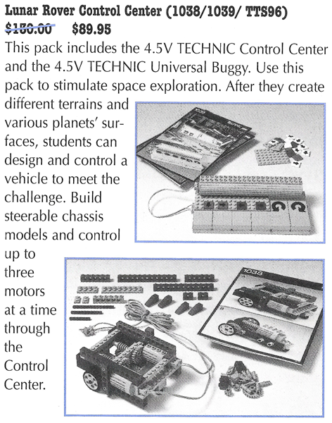 LEGO TTS96combo Lunar Rover Control Center (1038, 1039)