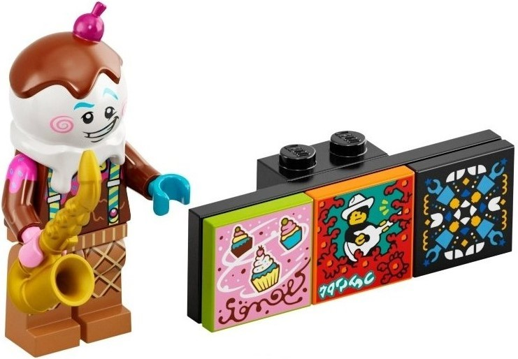 LEGO vidbm01 Ice Cream Saxophonist, Vidiyo Bandmates, Series 1 (Complete Set with Stand and Accessories)