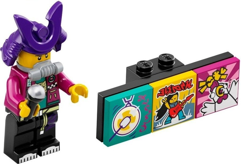 LEGO vidbm01-2 Samurapper, Vidiyo Bandmates, Series 1 (Complete Set with Stand and Accessories)