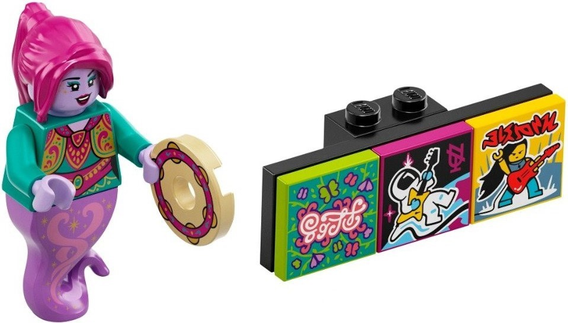 LEGO vidbm01-5 Genie Dancer, Vidiyo Bandmates, Series 1 (Complete Set with Stand and Accessories)