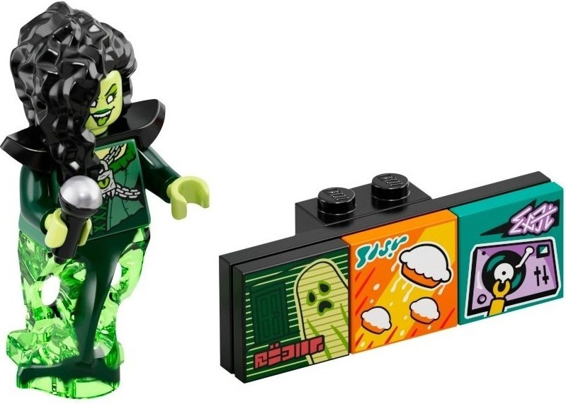 LEGO vidbm01-8 Banshee Singer, Vidiyo Bandmates, Series 1 (Complete Set with Stand and Accessories)