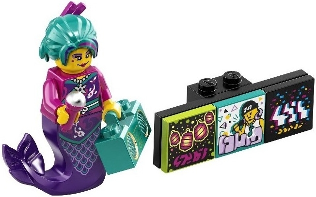 LEGO vidbm02-6 Karaoke Mermaid, Vidiyo Bandmates, Series 2 (Complete Set with Stand and Accessories)