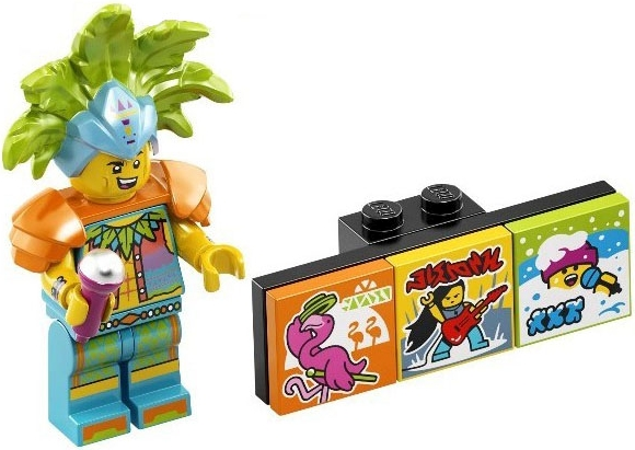 LEGO vidbm02-7 Carnival Dancer, Vidiyo Bandmates, Series 2 (Complete Set with Stand and Accessories)