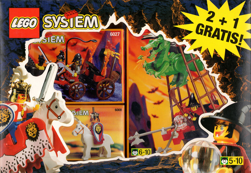 LEGO VP29 Castle Bundle Pack, 2 + 1 Gratis! (Sets 6008, 6027, and 6037)